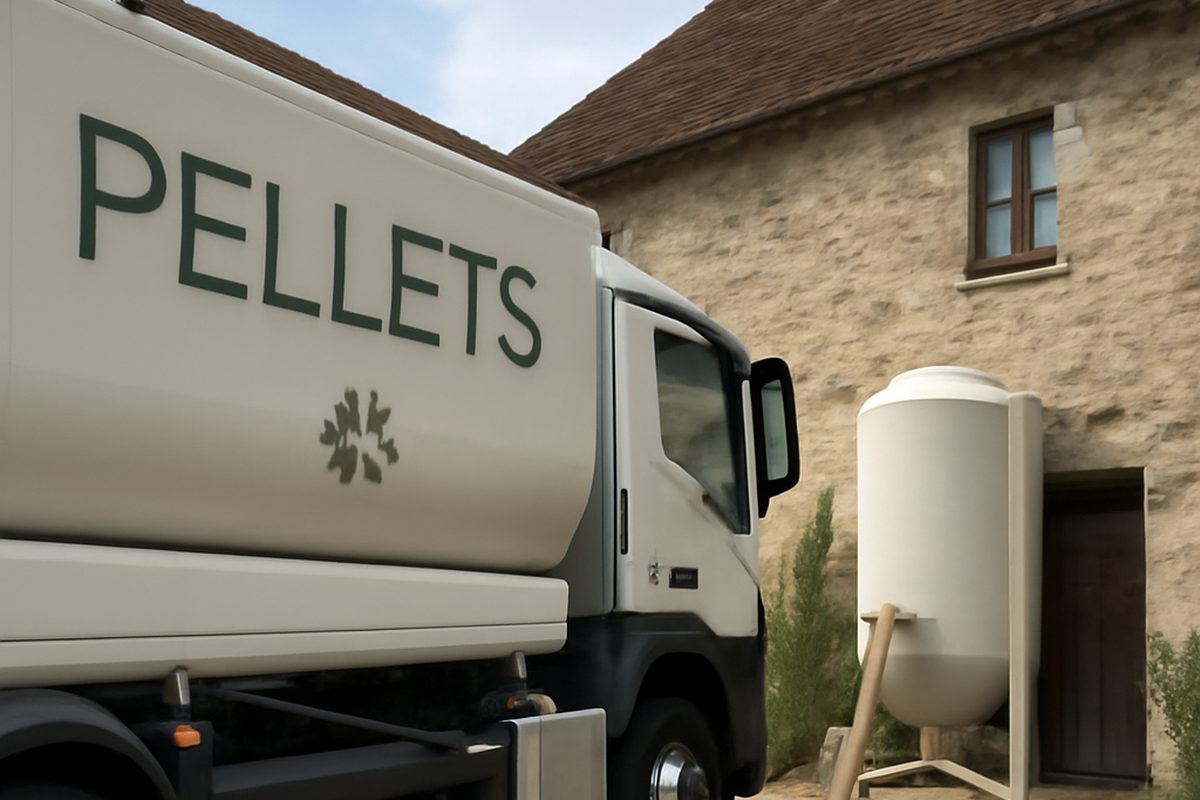 Livraison granules souffleur